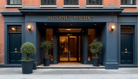 Exterior of the boutique legal office building at Clarence Passage, London